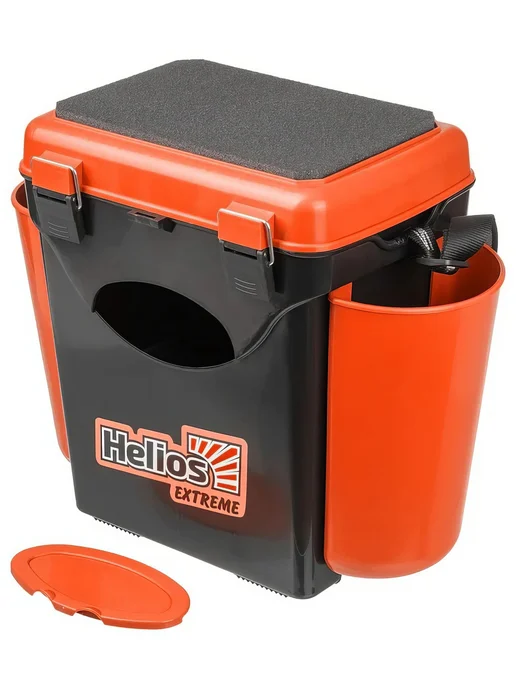 Helios Ящик зимний FishBox односекционный 10л оранжевый, 10 л, фото 2