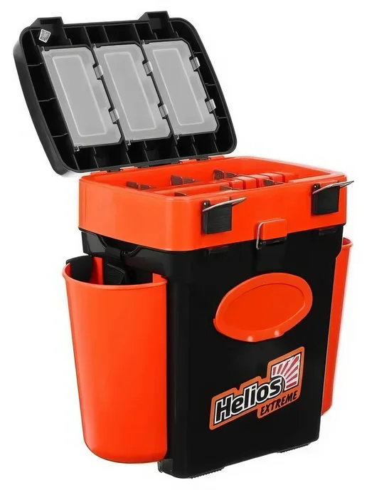 Helios Ящик зимний FishBox 10л оранжевый 156317, 10 л, фото 2