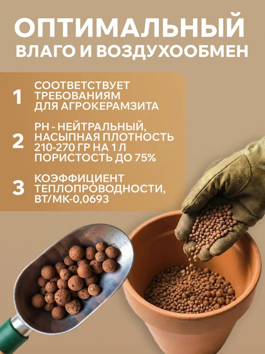 Керамзит для растений дренаж 3 л, 3 л, фото 3