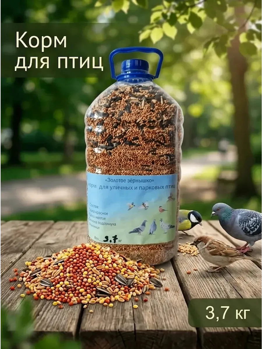корм для уличных и парковых птиц