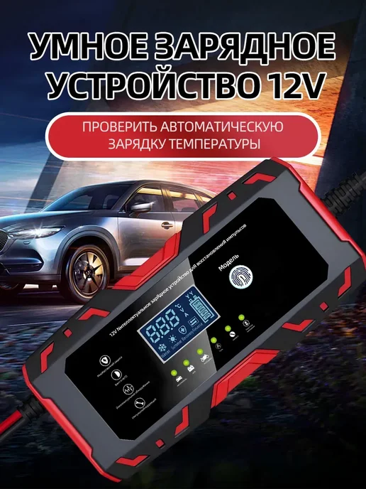 Зарядное устройство для автомобильного аккумулятора, 12В.6A, вариант, фото 4