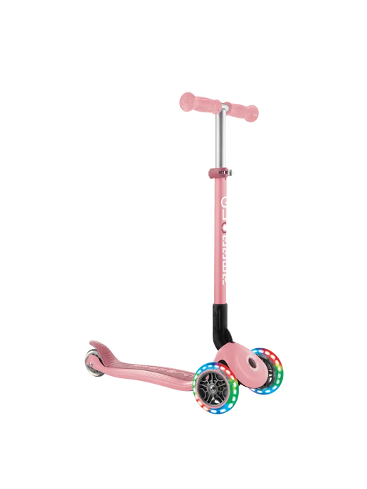 globber Трехколесный самокат PRIMO FOLDABLE LIGHTS, розовый, фото 2