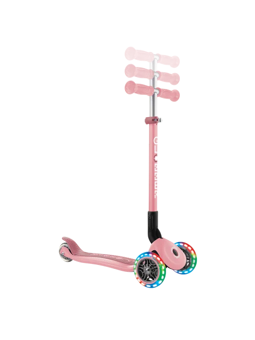 globber Трехколесный самокат PRIMO FOLDABLE LIGHTS, розовый, фото 3