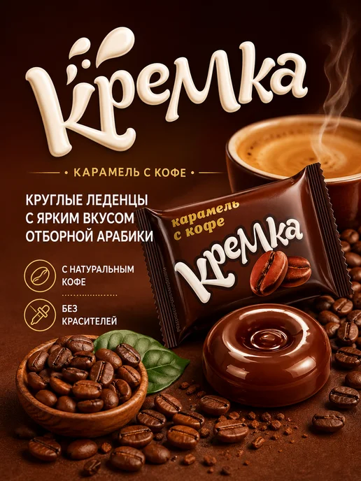 KDV Ассорти леденцовая карамель Кремка 4 вкуса, вариант, фото 2