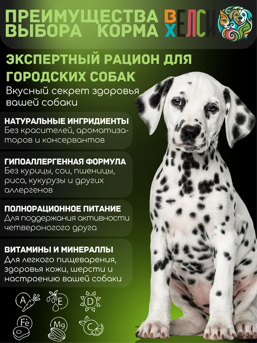 Сухой корм Велси Хелси Будь Здоровым для собак, ягненок, 12 кг, фото 2