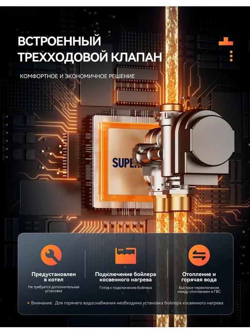 Superflame Official Газовый котел настенный Superflame M16TM, Одноконтурный 16 кВт, фото 2