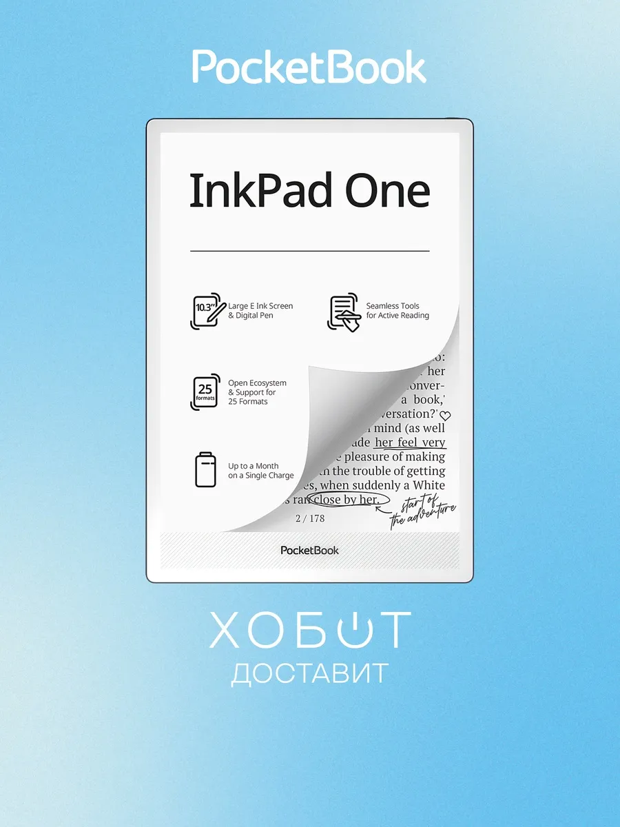 Электронная книга InkPad One чёрный (PB1030-8-WW)
