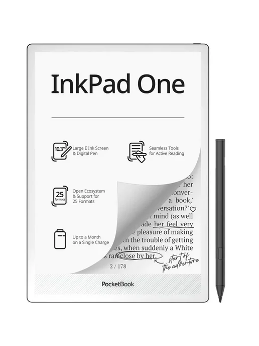 PocketBook Электронная книга InkPad One чёрный (PB1030-8-WW), черный, фото 4