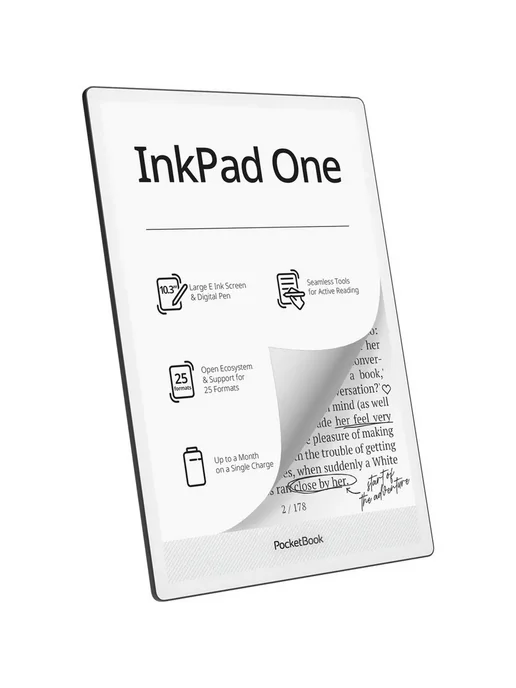 PocketBook Электронная книга InkPad One чёрный (PB1030-8-WW), черный, фото 8