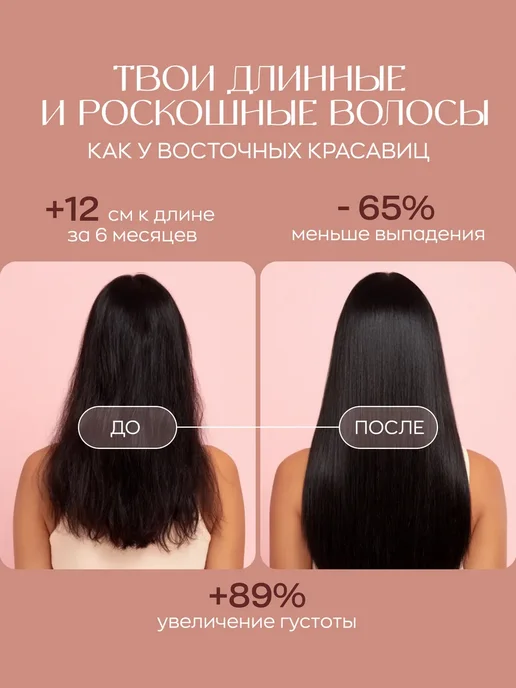 Шампунь увлажняющий для роста волос, 500 мл, фото 2