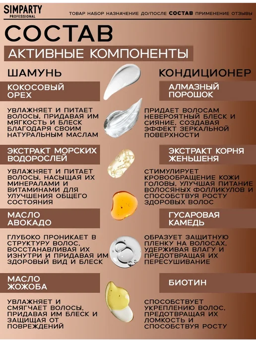 Шампунь и бальзам кондиционер для волос, 800 мл, фото 5