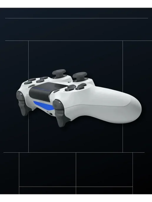 Беспроводной джойстик ПК Playstation DUALSHOCK 4, белый, фото 2