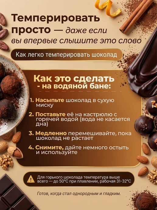 Шоколад и К Шоколад горький 71,6% бельгийский 3 кг в каллетах, 3 кг, фото 6