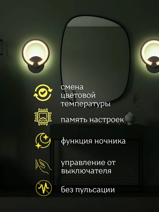 InHome Бра на стену в прихожую подсветка LED 30Вт 220В, 30 Вт, фото 2