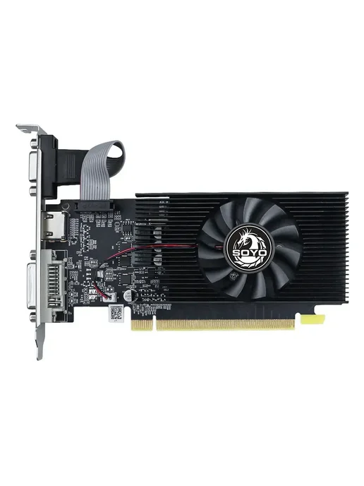 SOYO 【Оригинальный товар】NVIDIA GT610 2G GDDR3 Видеокарта, 2 г, фото 2