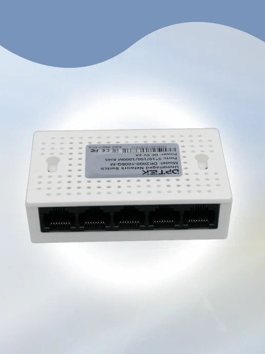 DPTEK Коммутатор гигабитный 5 портовый 10 100 1000, вариант, фото 3