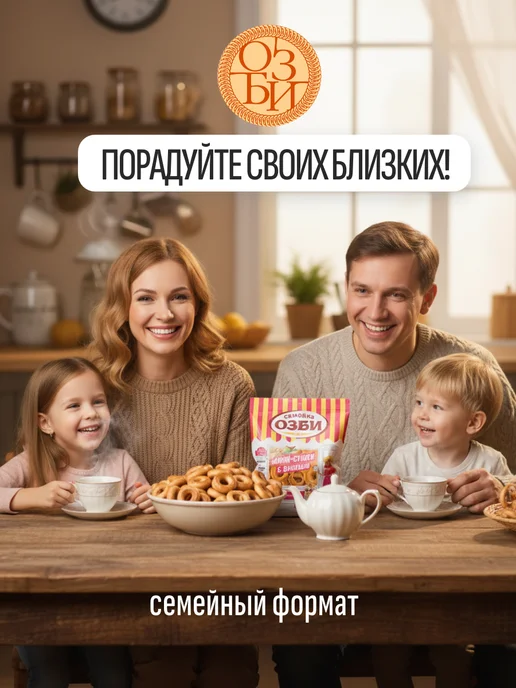 Семейка ОЗБИ Сушки "Кроха" с маком, 3,3 кг "Семейка ОЗБИ", 3,3 кг, фото 8