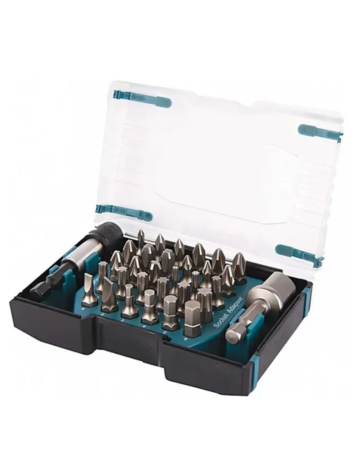 Makita Набор бит D-65084, PH SL PZ HEX Torx, 25 мм, 32 шт, в кейсе, 32 шт, фото 2
