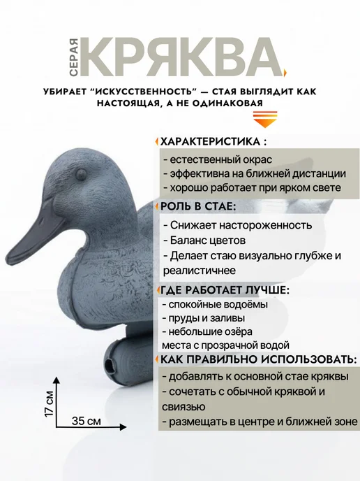 Дикий Гид Чучела уток для охоты подсадные кряква, 12 шт, фото 4