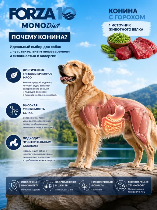 Сухой корм Forza 10 для собак, средние, 1,5 кг, фото 2