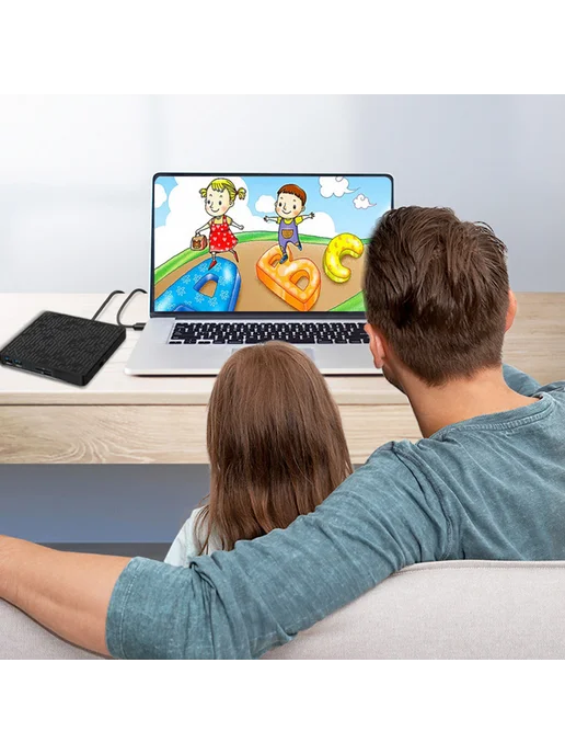 Внешний DVD-RW привд для MacBook, ПК, ноутбука, вариант, фото 4