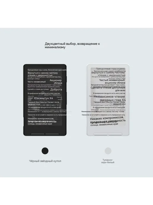XTEINK X4 ультратонкий электронный 4,3 дюйма, белый, фото 3