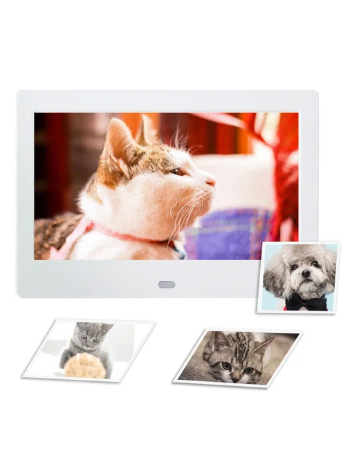 7дюйм HD LED Digital фоторамка с будильником, видеоплэйер, вариант, фото 4