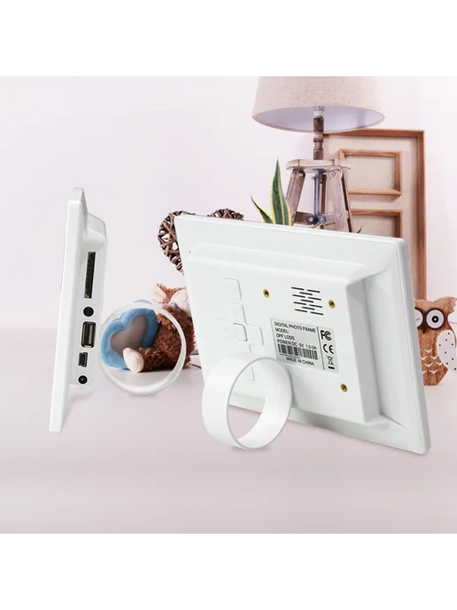 7дюйм HD LED Digital фоторамка с будильником, видеоплэйер, вариант, фото 7