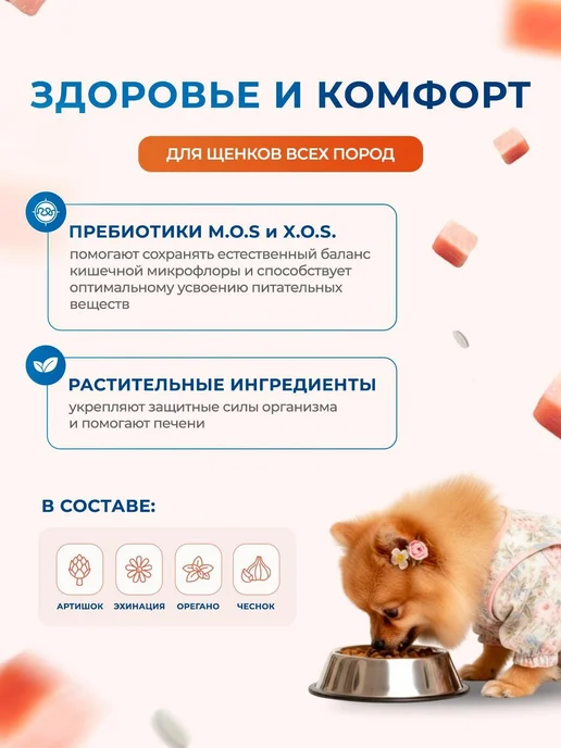 Сухой корм MONGE Монж для собак, щенки, утка, 2,5 кг, фото 3