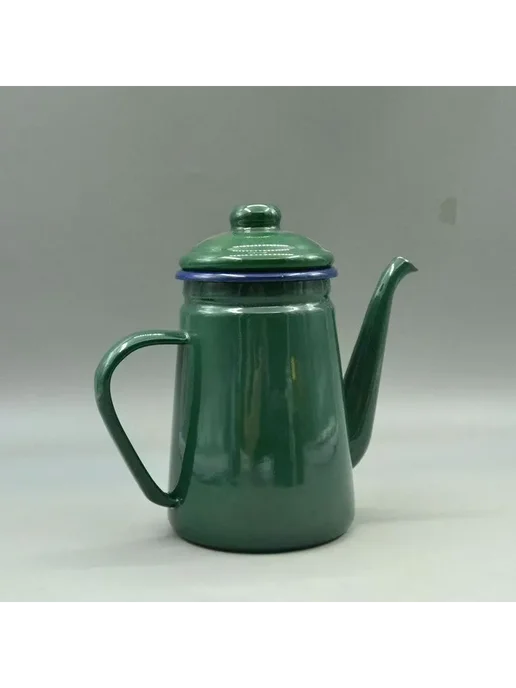 Кофейник эмалированный 1100 мл, 1,1 л
