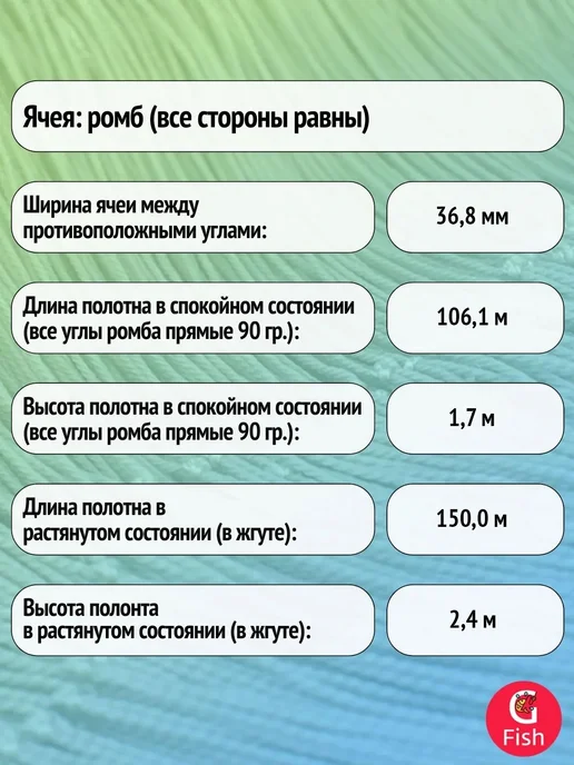 Momoi Сетка строительная капрон, 210den 2, яч 26 мм, 2,4 м, 150 м, 2,4 м, 150 м, фото 2