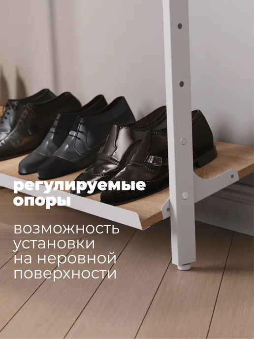 В175 Гардеробная система с полками Vista 2х900В Белая. Дуб сонома, белый, фото 5