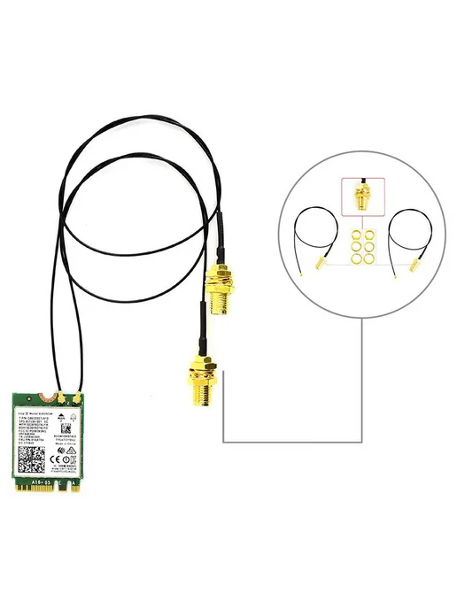 Модуль Wi-Fi Bluetooth AC8265 2.4 5 ГГц, Bluetooth 4.2, M.2, вариант, фото 2