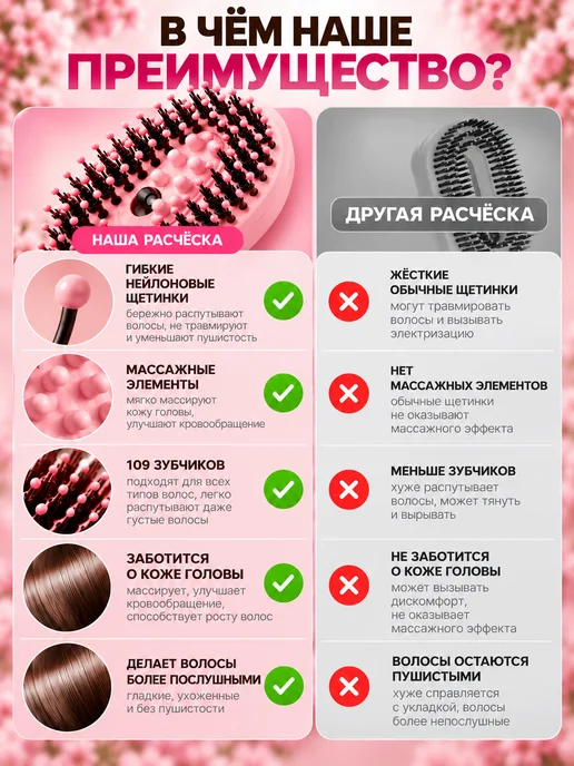 Curlbee Расческа для волос с распылителем, розовый, фото 5