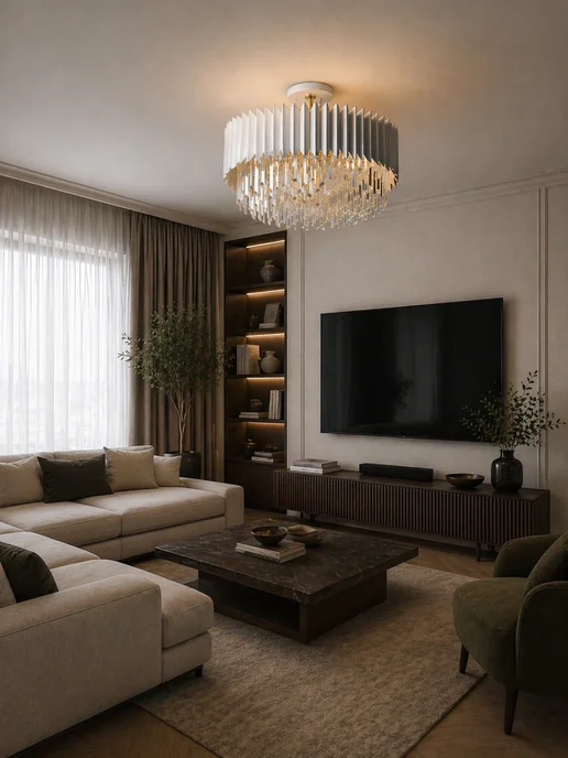 MyLight Люстра потолочная хрустальная, белый, фото 5