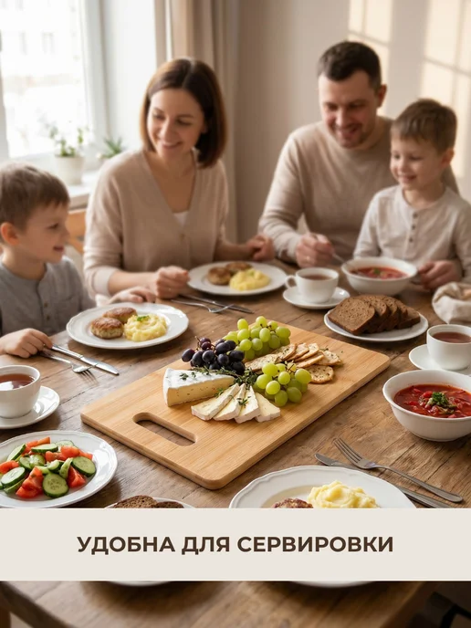 Vetta Доска разделочная бамбук 25х38, 25x38, фото 7