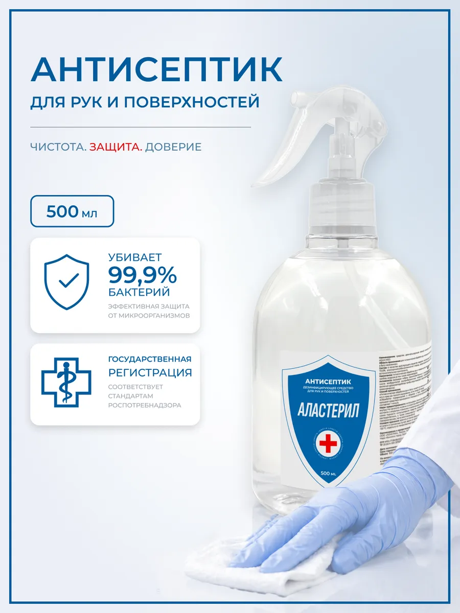 Антисептик для рук 500мл. спрей