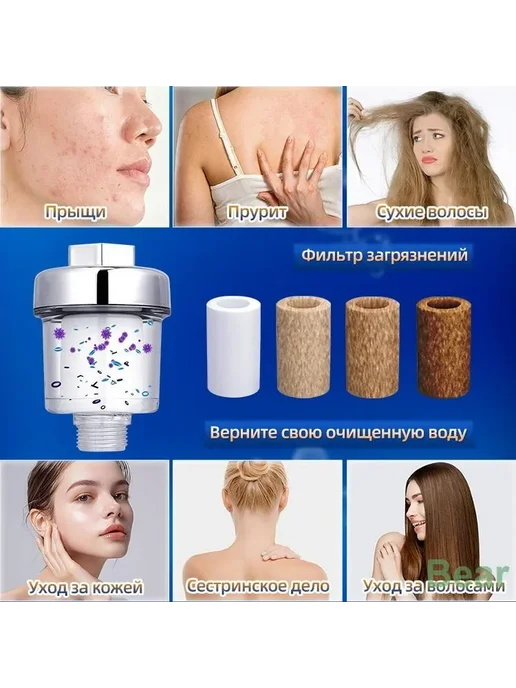 Механический фильтр для душа, 5 мкм, вариант, фото 4