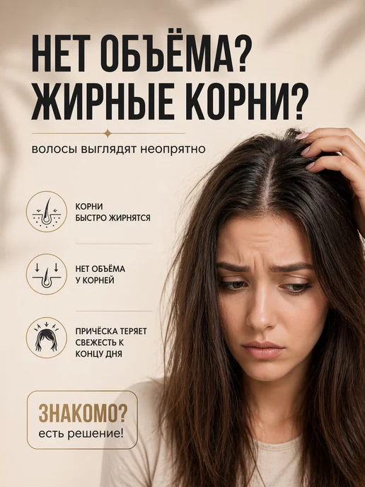 Пудра для волос для объема, матирующая, фиксатор, белый, фото 4