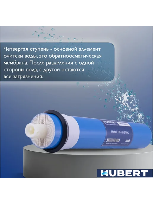 hubert Мембрана обратного осмоса 4 -я ступень 1812-50, вариант, фото 2
