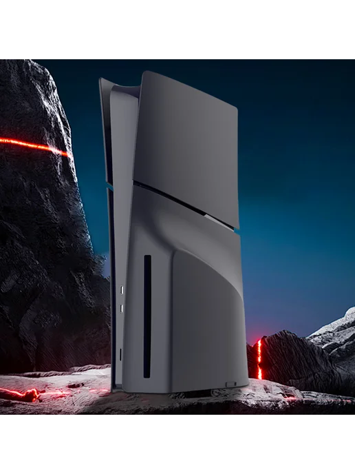 Замена панели для PS5 Slim Disc, черная, черный, фото 6