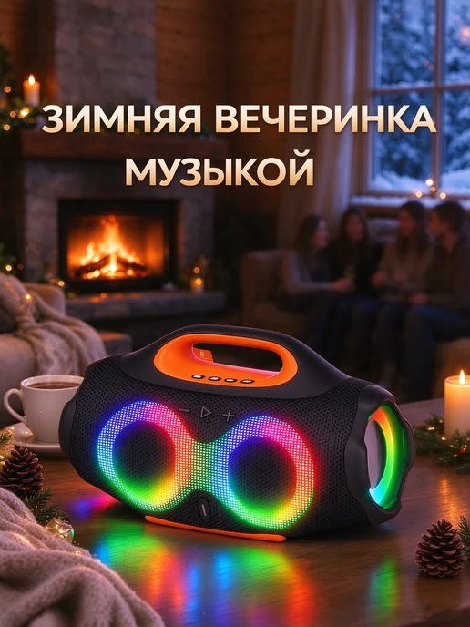 Колонка беспроводная bluetooth музыкальная, вариант, фото 4