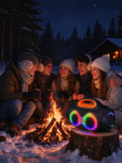 Колонка беспроводная bluetooth музыкальная, вариант, фото 5