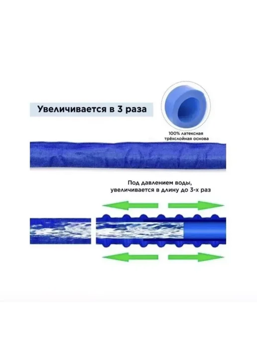 Шланг поливочный растягивающийся садовый 45 м, 45 м, фото 7