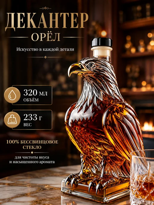 Декантер «Орёл» для виски 320 мл, 320 мл