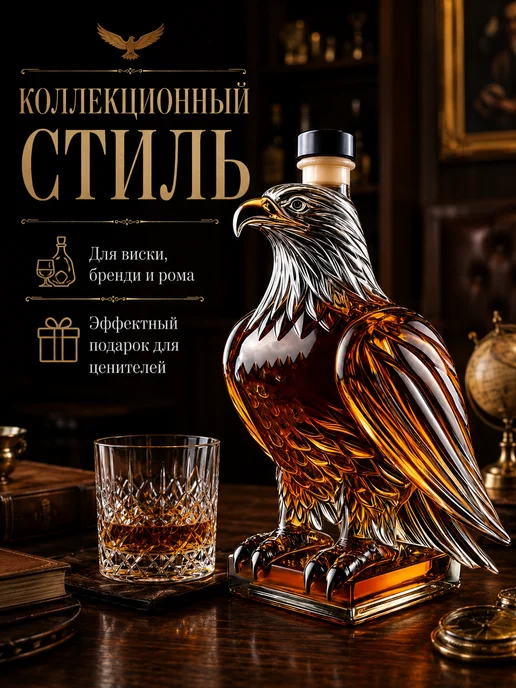 Декантер «Орёл» для виски 320 мл, 320 мл, фото 5