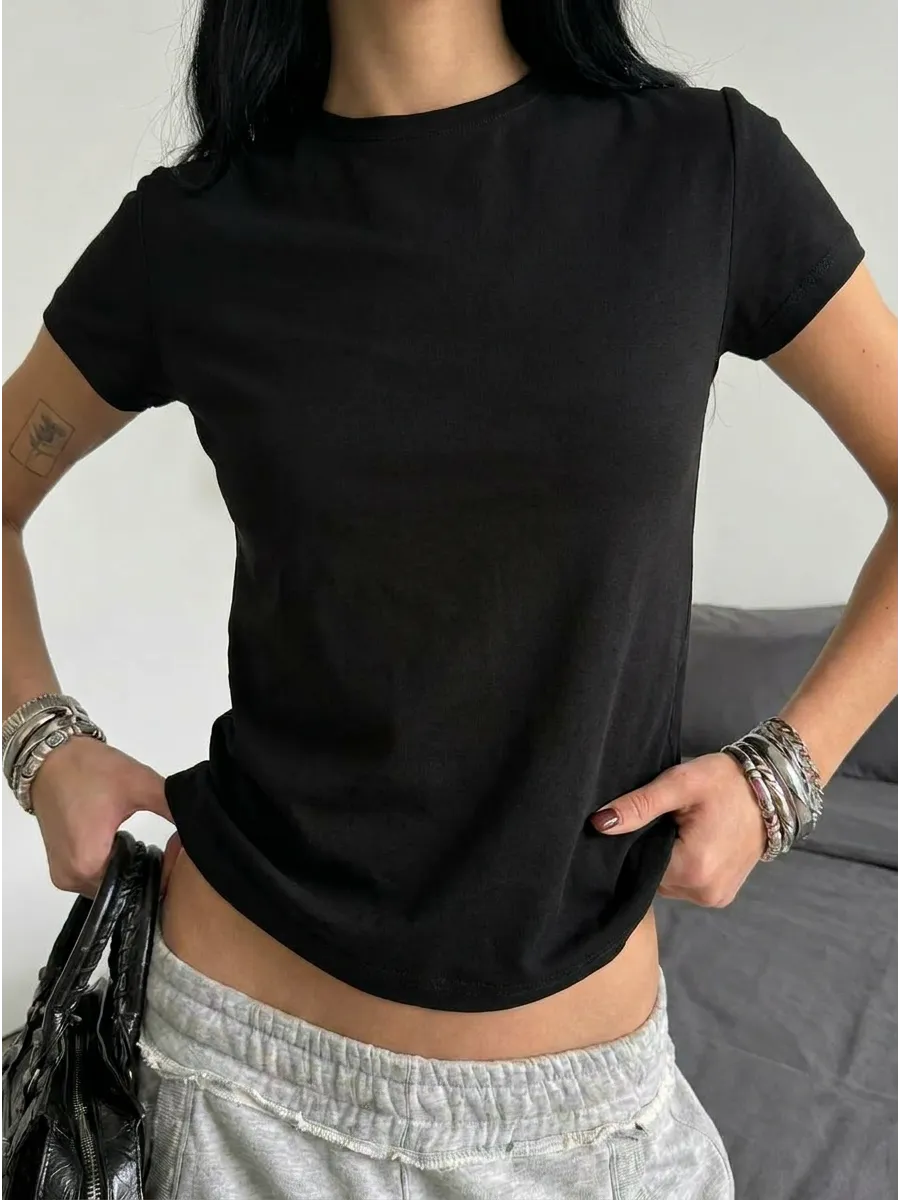 Футболка базовая однотонная BABY TEE