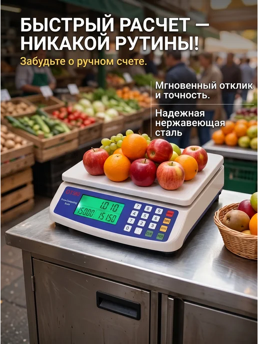 Кухонные электронные весы 1 г-30 кг, 1 г, 30 кг