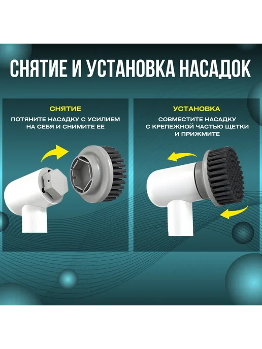 Электрическая щетка для уборки, белый, фото 5