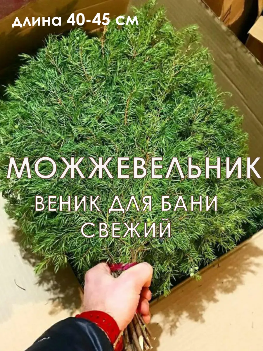 Веник для бани можжевеловый 1 шт